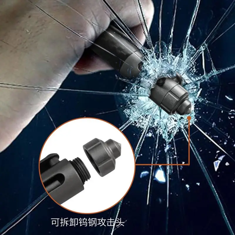 Carbon Fiber Multifunctional Self Defense Tactical Pen Outdoor Portable EDC Bolt Pen