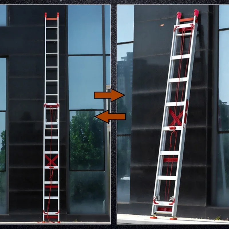 

Single-sided telescopic project lifting loft ladder