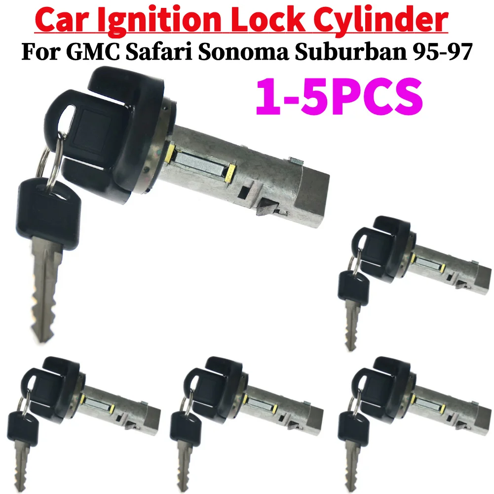 Car Ignition Lock Cylinder + 2Keys For GMC Jimmy Safari Sonoma Suburban Yukon Ch-evy S-10 Blazer Tahoe Venture Lumina Auto Parts