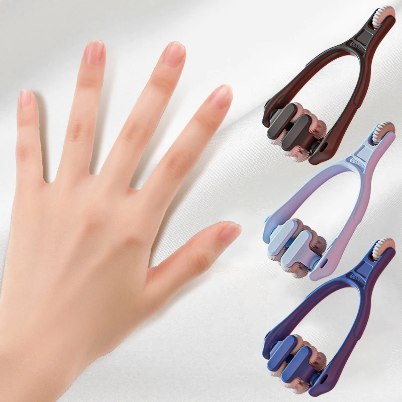 Finger Massager Dual-Row Roller Design Easy Use Relieve Finger Fatigue Portable Finger Joints Massager With Elastic Handle