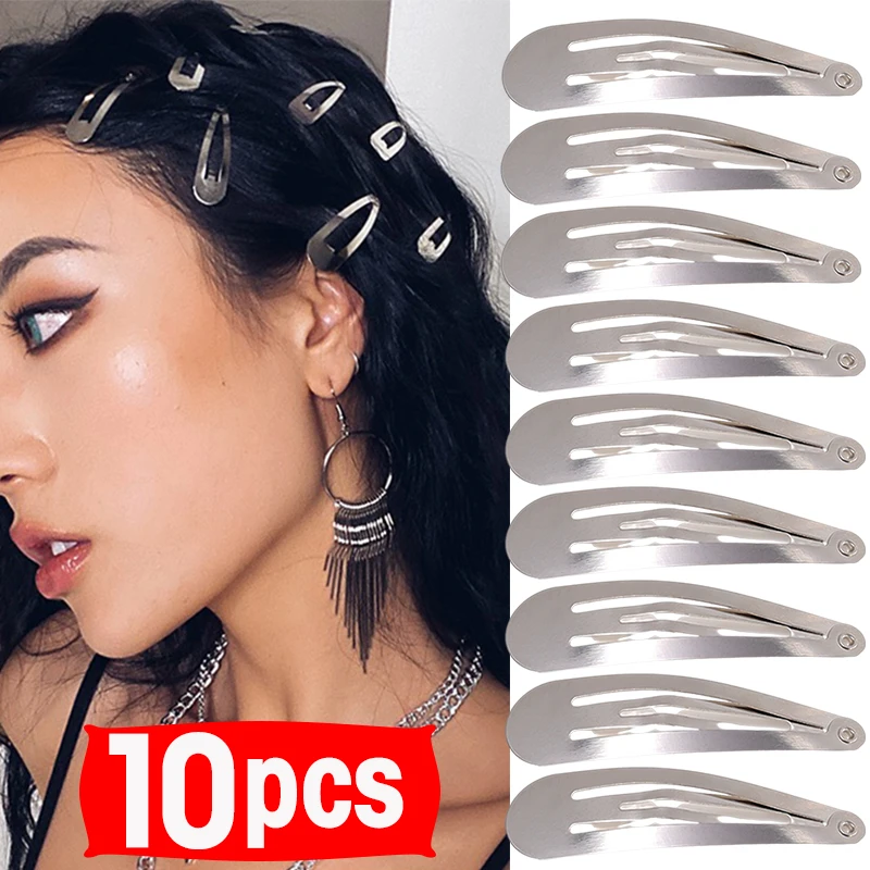 1/10PCS Metal Hair Clips Snap Alligator Hairpins Base for DIY Jewelry Making Korean Pearl Bow Hairgrip Setting Hair Accessories