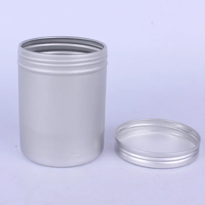 Caja de lata de aluminio de 260ml, tarros de crema con tapa de tornillo, contenedor de cosméticos, caja de almacenamiento de Metal vacía, cápsulas de bálsamo labial, latas de té, 3/6/9 Uds.