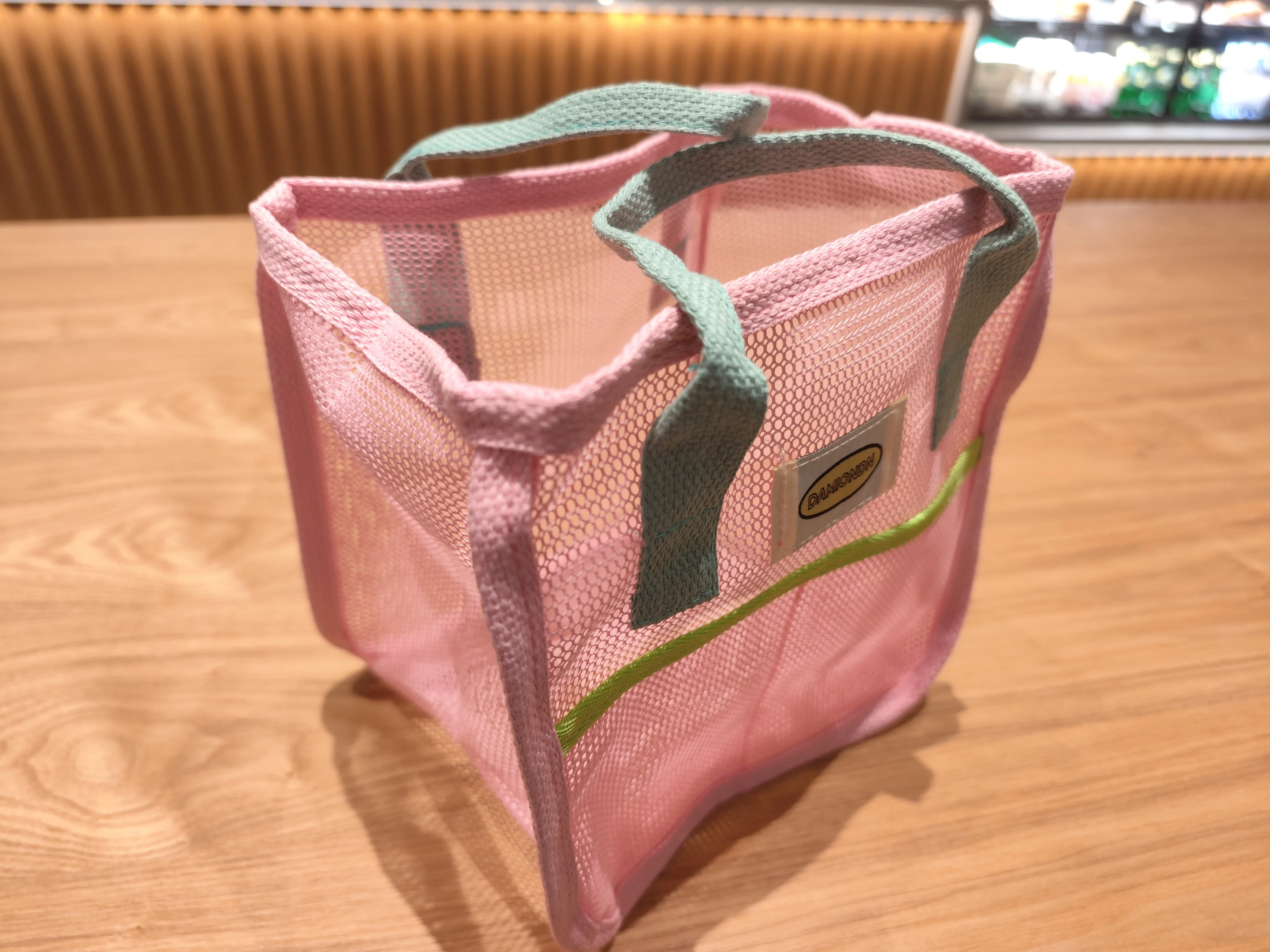 Ladies Girls Cute Compact Handbag Grid Beach Bag Outdoor Travel Swimming Toys Casual Tote Bathing Wash Diaper Pink Mini Bag