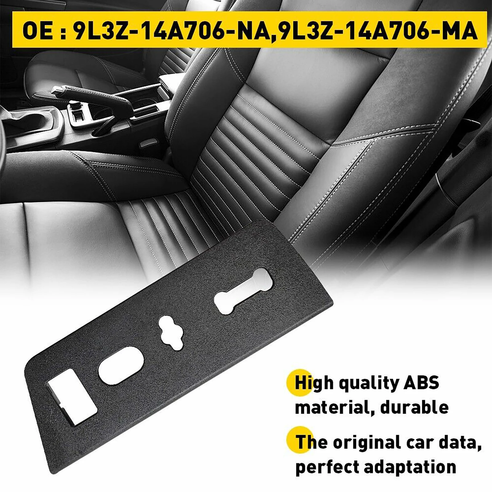 Cubierta del Panel de la carcasa del interruptor del asiento del coche, accesorios del lado izquierdo del conductor para Ford F-150, color negro, 9L3Z-14A706-NA, 1 unidad