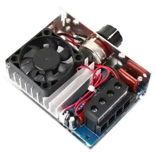 Gradateur Sochi 10000W 999 Voltage 75A AC 110V-220V, Contrôleur Électronique de Vitesse du Moteur, Thermostat avec Ventilateur de Refroidissement