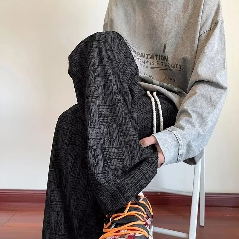 

Waed American Sle Tie Dye Men's Casual Pants Loose Straight Leg Fce Lined Sweatpants Watercolor Design Spring 2026