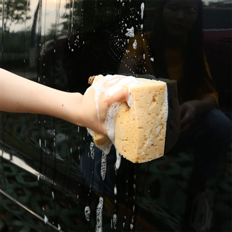 17*10*9cm Car Wash Sponge Block Car Motorcycle Cleaning Tools Large Size Multi Foam Coral Hole Sponge Brush Cleaning Maintenance