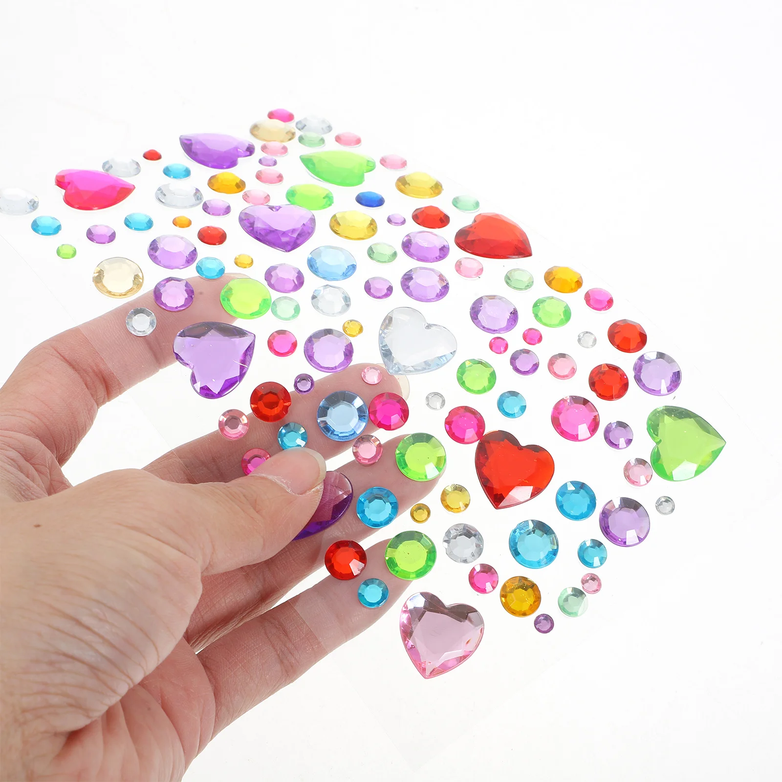 

DIY Craft Stickers 6 Sheets Acrylic Bling Gems for Decorations Mobile Phone Case Scrapbooking Party Supplies Gems for Crafts