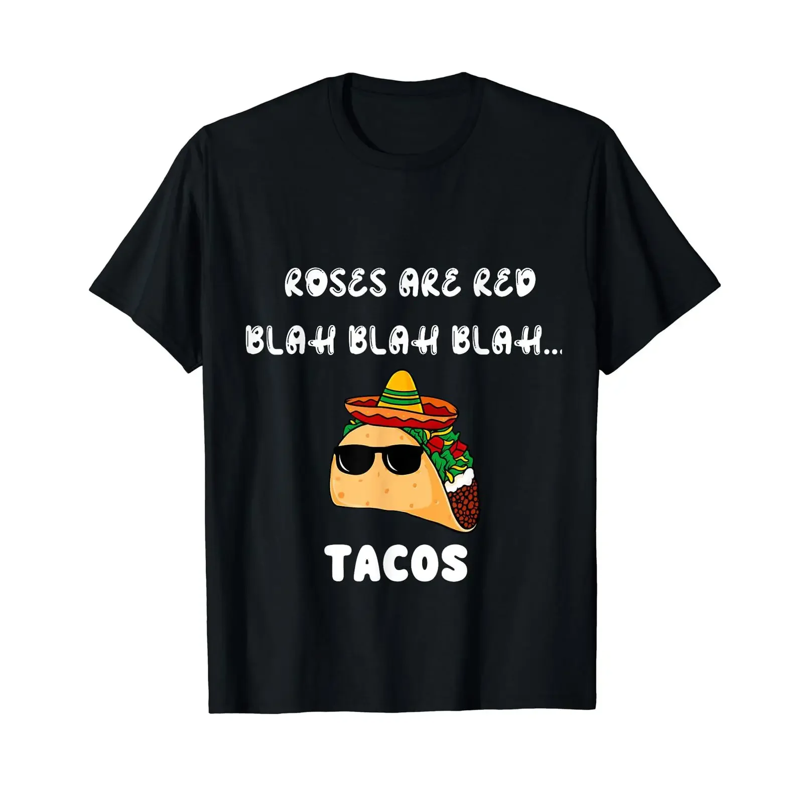 Rosen sind rote Bla Tacos lustiger Feinschmecker zum Valentinstag T Shirt vintage Washed fashion Top For Everyday Wear