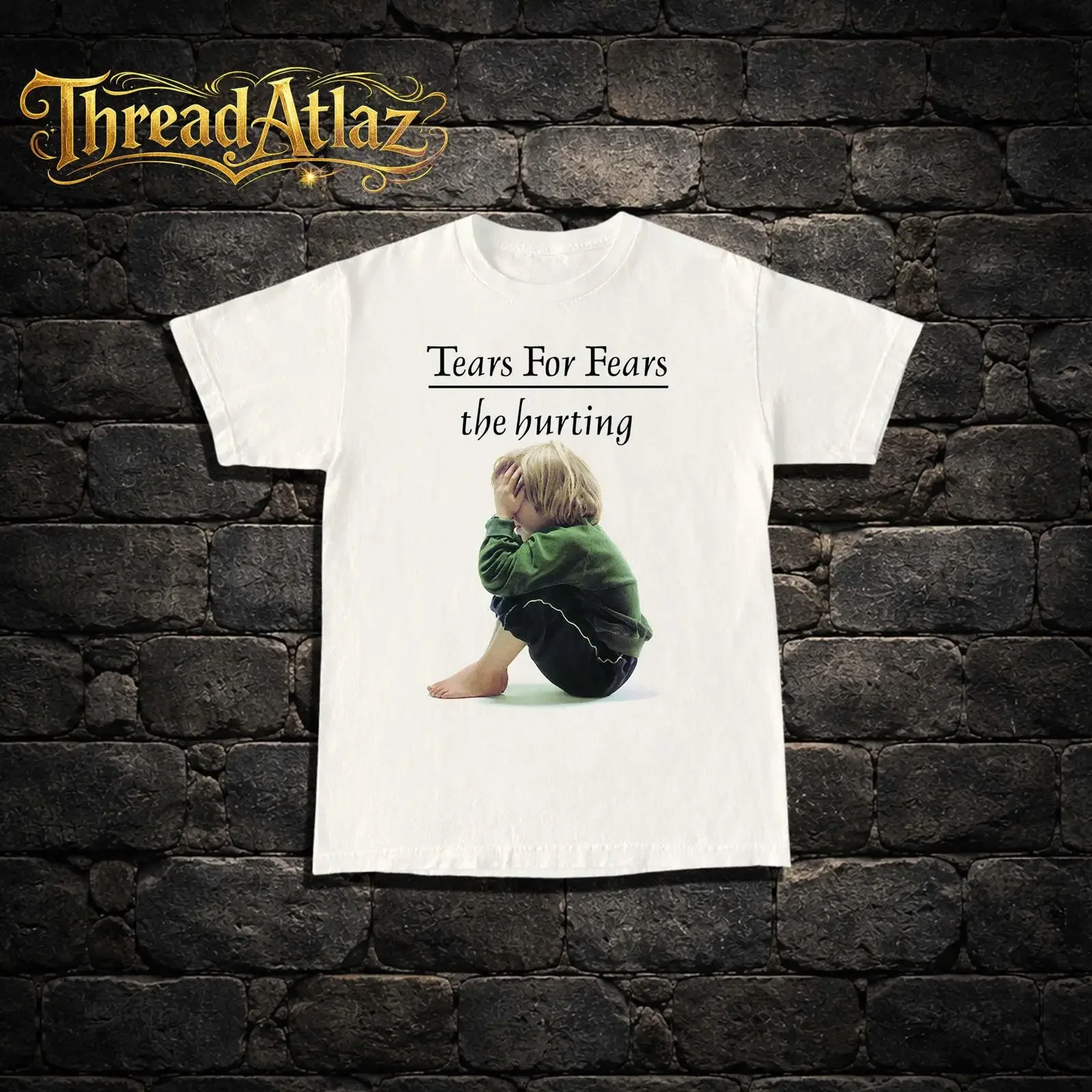 Tears For Fears The Hurting Retro Band T Shirt Pop Rock Music vintage Washed homme Top For Everyday Wear Comfortable Stylish