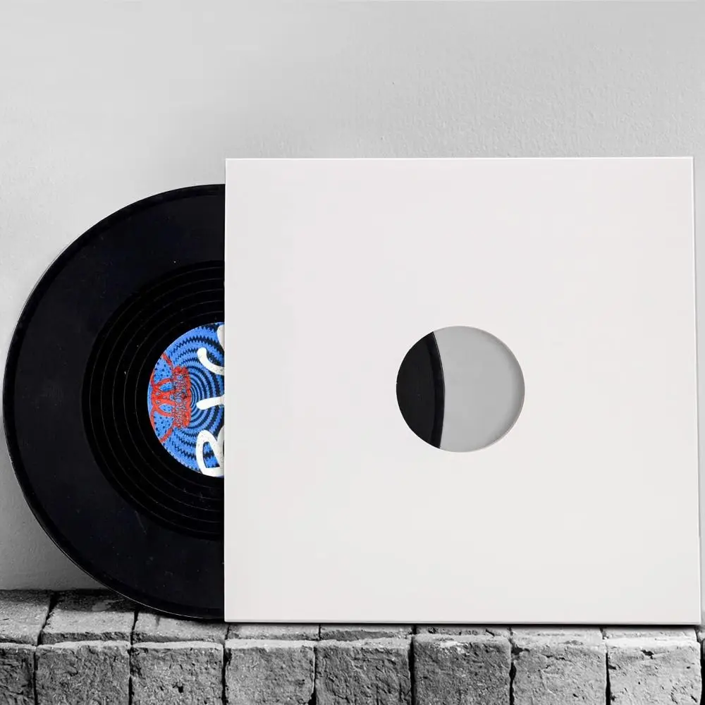 New 7/10/12 Inch Vinyl Record LP Jackets Kraft Paper White Cardboard Vinyl Record Covers Blank Album Jackets
