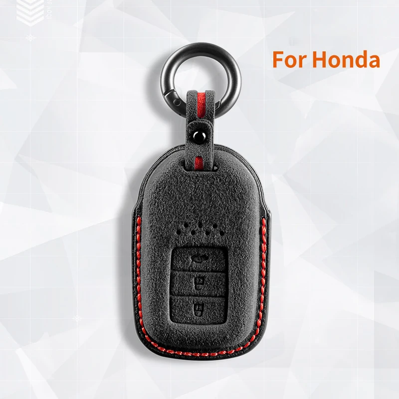 

Car Key Case Cover For Honda CRV CR-V Fit Civic HR-V HRV City Odyssey XR-V Accord Suede Car Key Shell Accessories