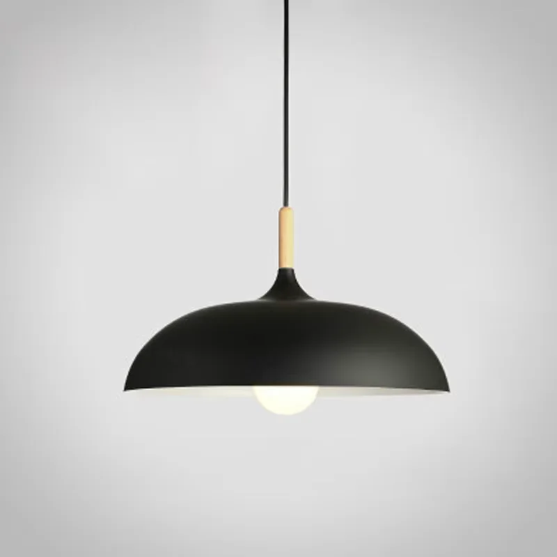 Lomin Nordic Pendant Light Simple Creative Semi-circular Pot Cover Chandelier Loft Wrought Single-head Dining Room Lamp