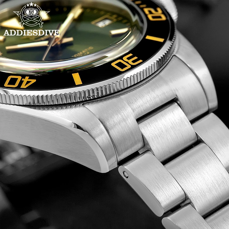 ADDIESDIVE Diver Watch Luxury Business Sapphire AR Coated 200m Waterproof Luminous NH35 Automatic Mechanical Watch New AD2084