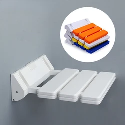 Folding Shower Seat Wall Mounted Foldable Shower Bench for Elderly Space-Saving Shower Benches for Inside Shower