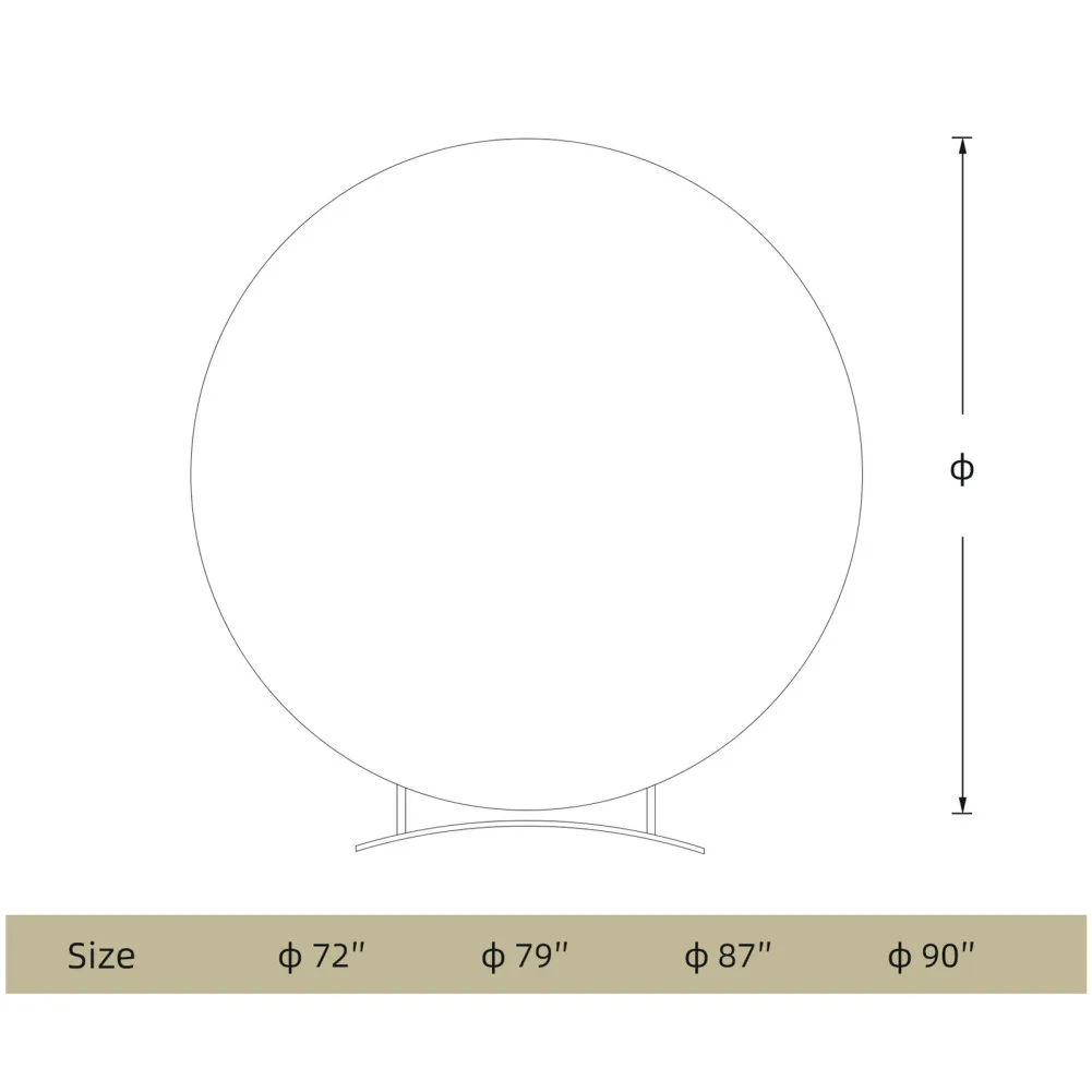 6ft/6.5ft/7.2ft kolo oblouk backdrop obal kroužek oblouk depo víceúčelový svatební klenuté pozadí pro narozeniny večírek dekorace