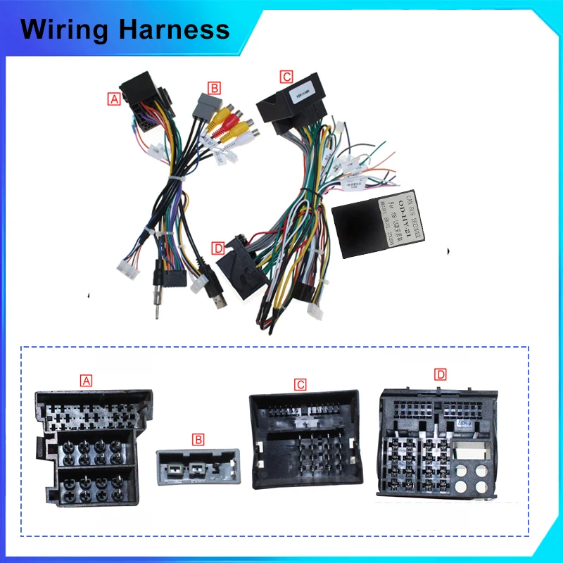 Car 16Pin Stereo Wiring Harness Canbus Decorder For Hyundai Rohens Genesis Coupe 2008-2013 Audio Radio Power Cable Adapter