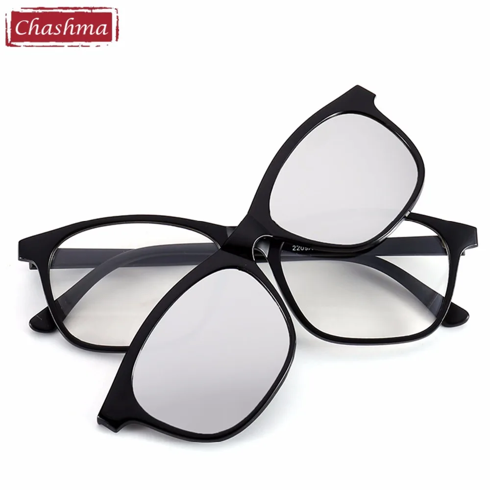 Chashma Brand Clip Sun Glasses Optical Glasses Frame with Clip Polarized Sunglasses for Women and Men Magnetic Glasses