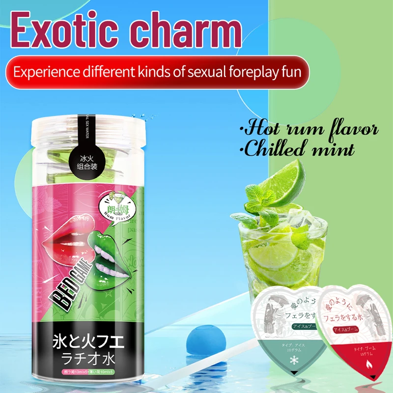 10pcs in 1 Mint Strawberry Flavor Personal Lubricant Women Men Water-based Lube Sex Oil Vaginal Anal Lubricant Sex Adult 18+