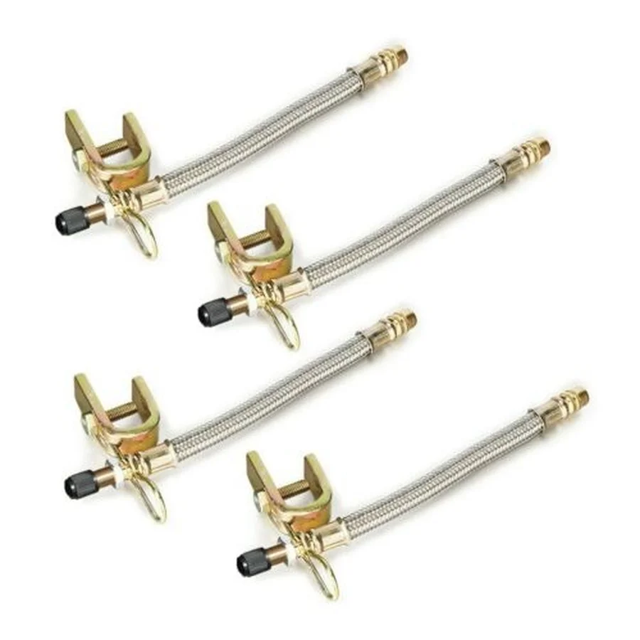 1set/2pcs Valve Stem Flexible Extension Dually Tire Valve Stem Extenders Adaptor