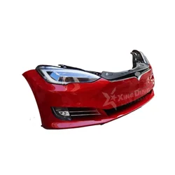 Best-selling for tesla Model S complete front bumper with grille high quality headlights car bumper front nose