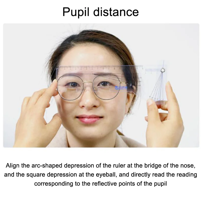 

1Pcs Multifunctional Auxiliary Eyeglass Adjustment Measuring Tools Oblique Angle Ruler Distance Meter Eye Ophthalmic Tool