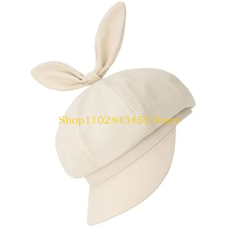Chapeau peintre pour filles 49MC, béret français, chapeau avec oreilles lapin, pour photographie vacances