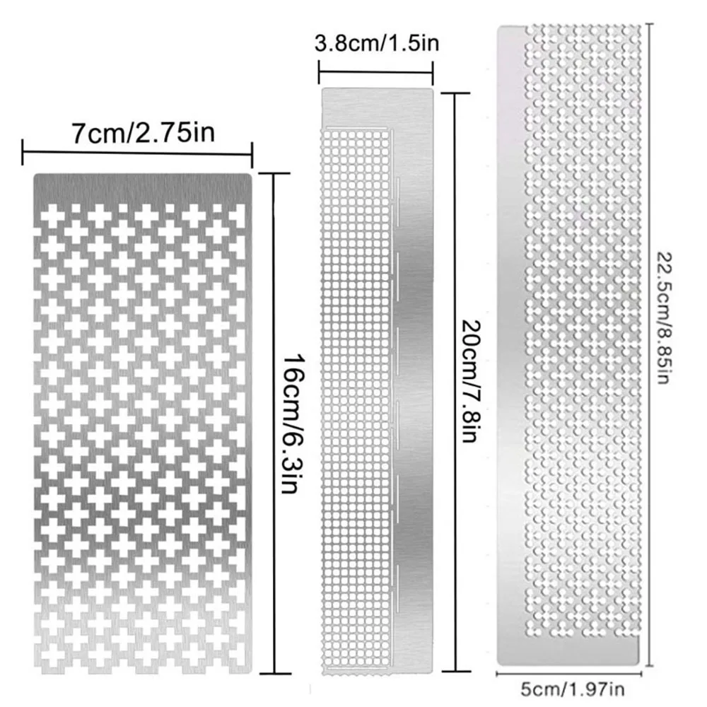 Diamond Painting Ruler Stainless Steel Diamond Mesh Ruler Set With Corrector for 5D DIY Diamond Painting Tool Accessories