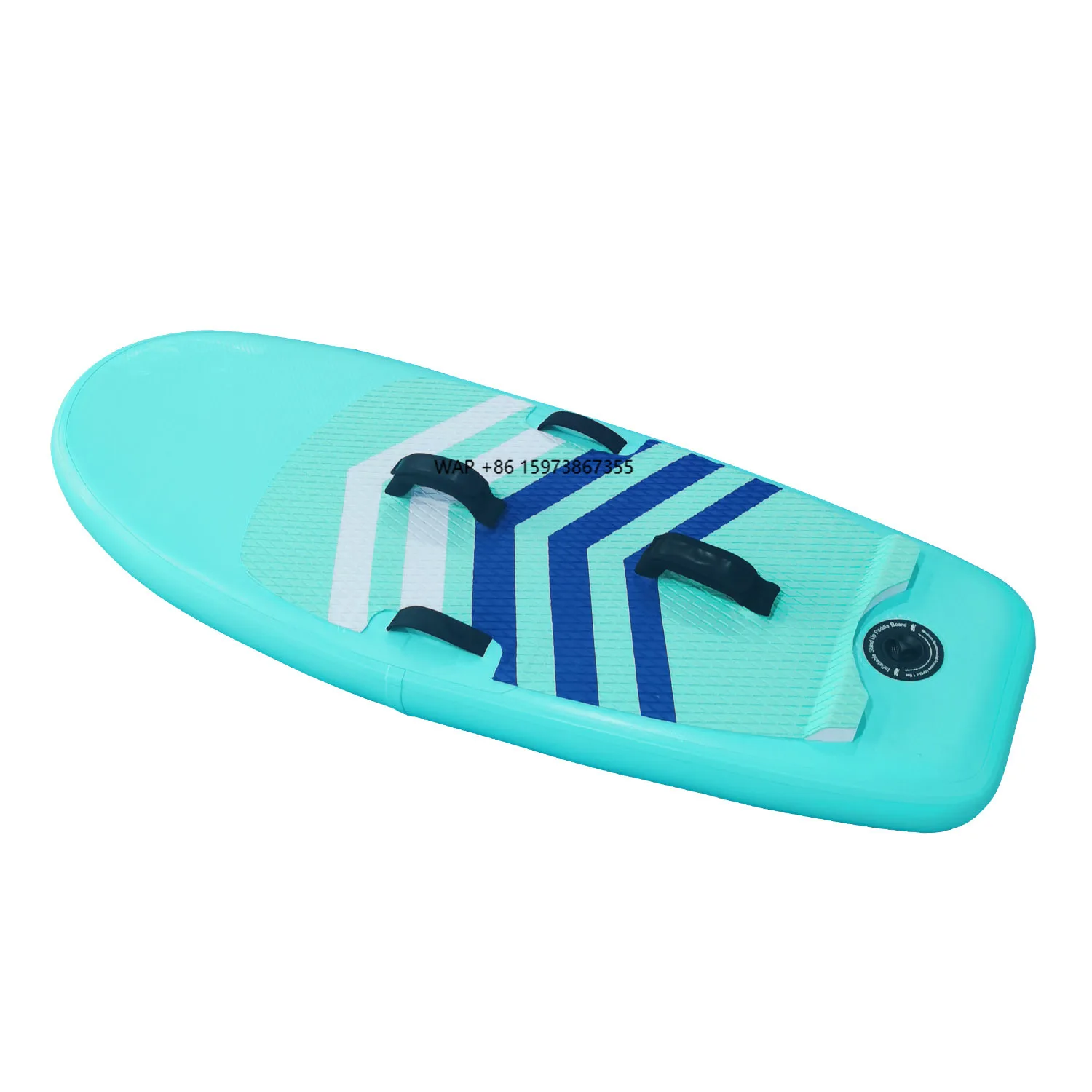 لوح التجديف القابل للنفخ من مادة PVC للبالغين، لوح التجديف المائي SUP، لوح ركوب الأمواج الناعم مع زعانف عائمة وشريحة #1