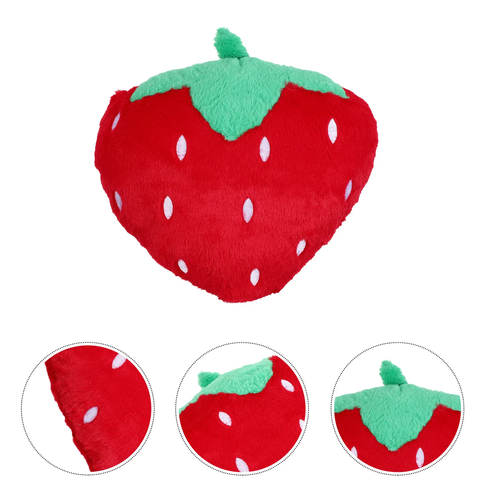 

40Cm Strawberry Pillow Soft Fruit Shaped Cushion For Sofa Bed Kids Decorative Stuffed Animal Throw Pillow Toddler Floor Cushion