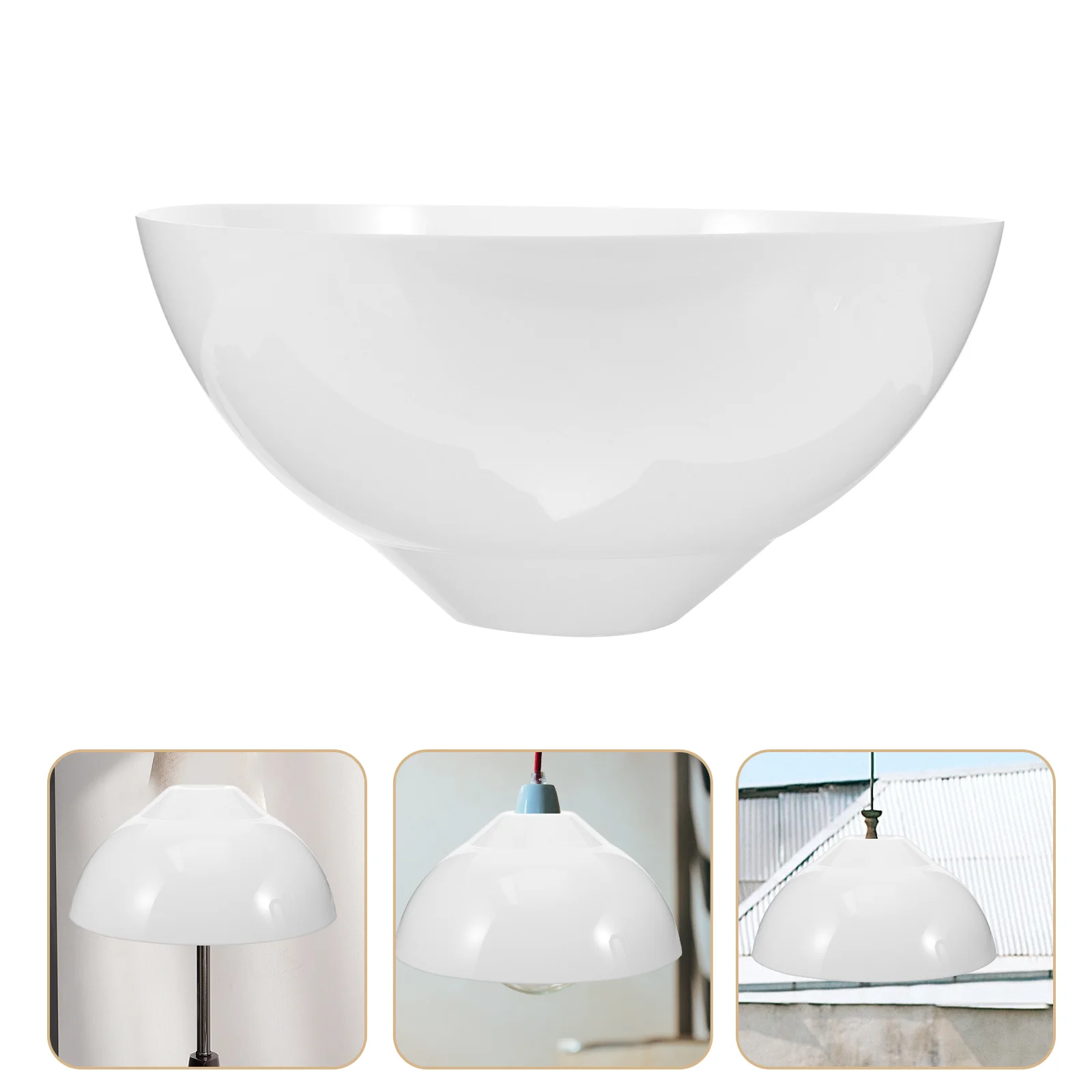 

Pendant Black Table Lamp White Acrylic Shade Shades for Floor Lamps Lights Retro Decor