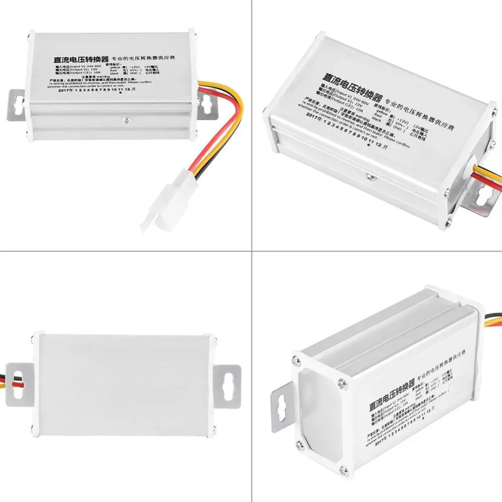 24V-60V Input DC Converter 12V Output 10A Current Step Down Transformer 120W Power Voltage Converter Electric Scooter