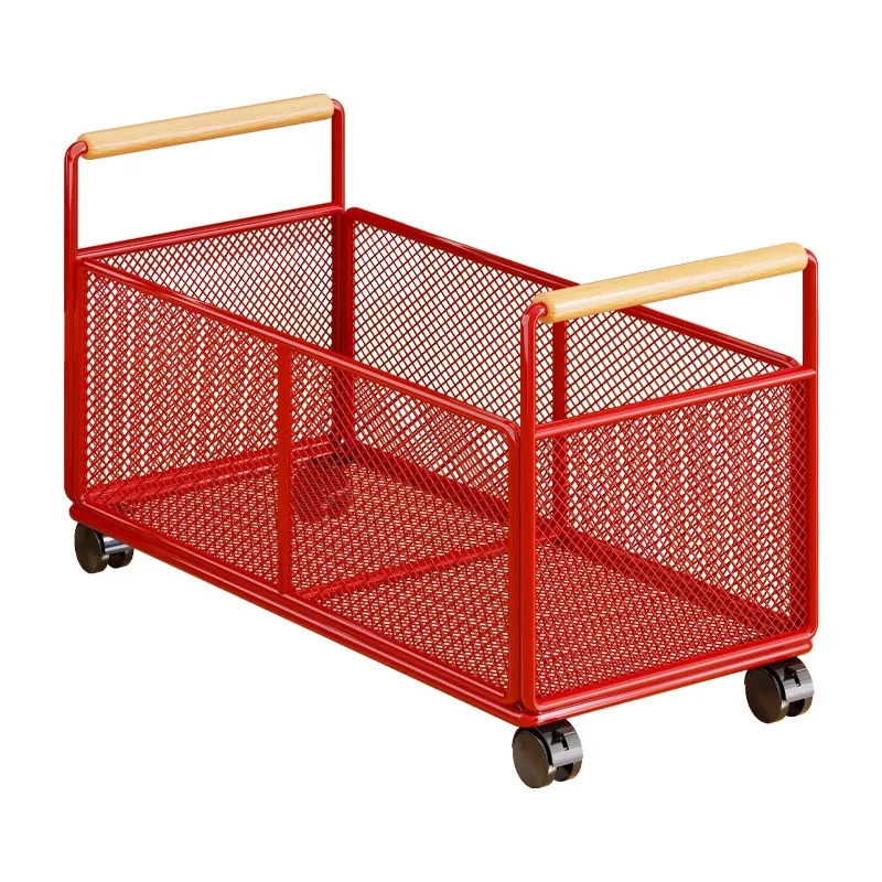 For Book Shelf Student Book Cart Under Table Mobile School Bag Storage Basket Book Box Classroom High School Student