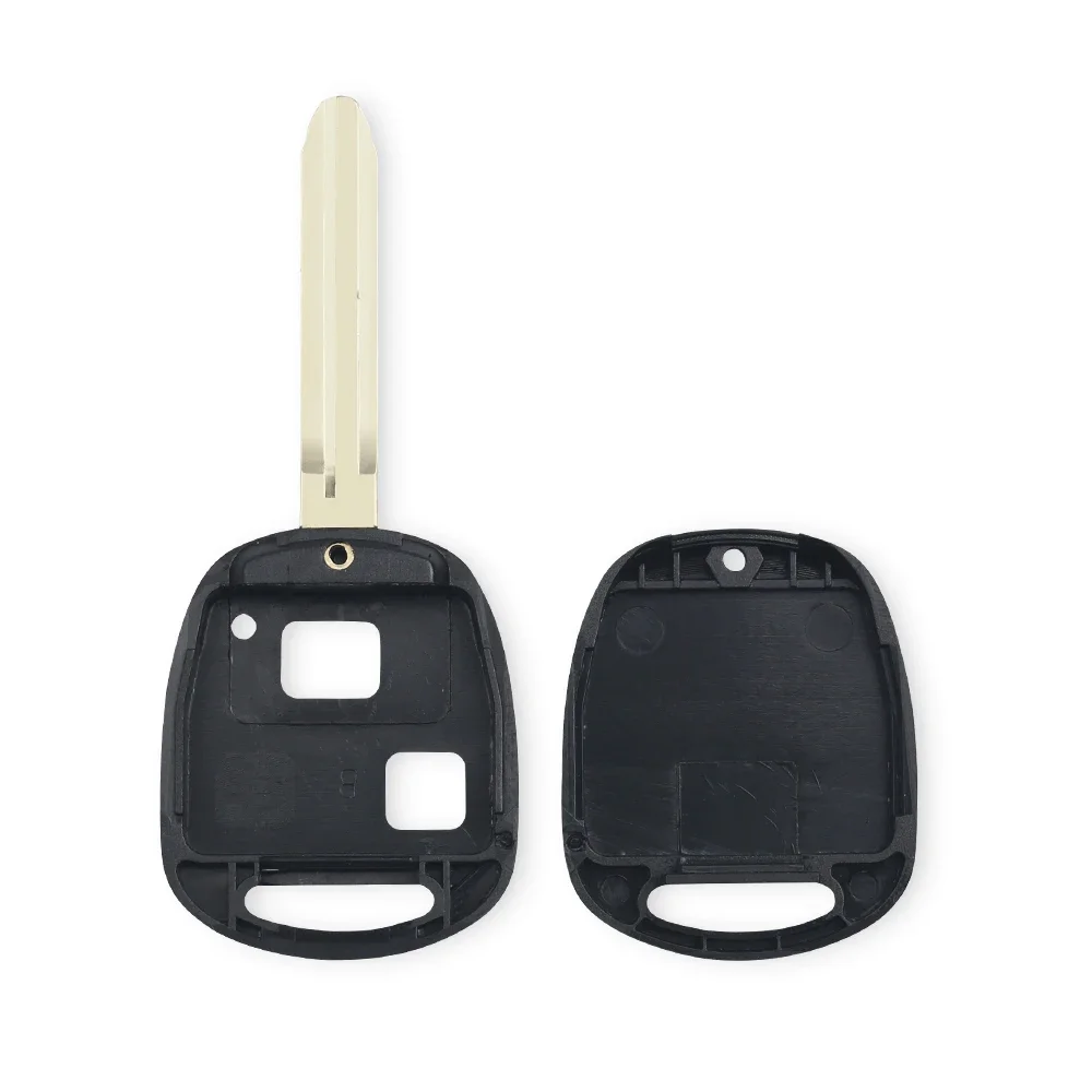 KEYYOU With Rubber Pad Remote Car Key Shell Case For Toyota Yaris Carina Corolla Avensis Cover Toy47 TOY40 TOY43 Blade