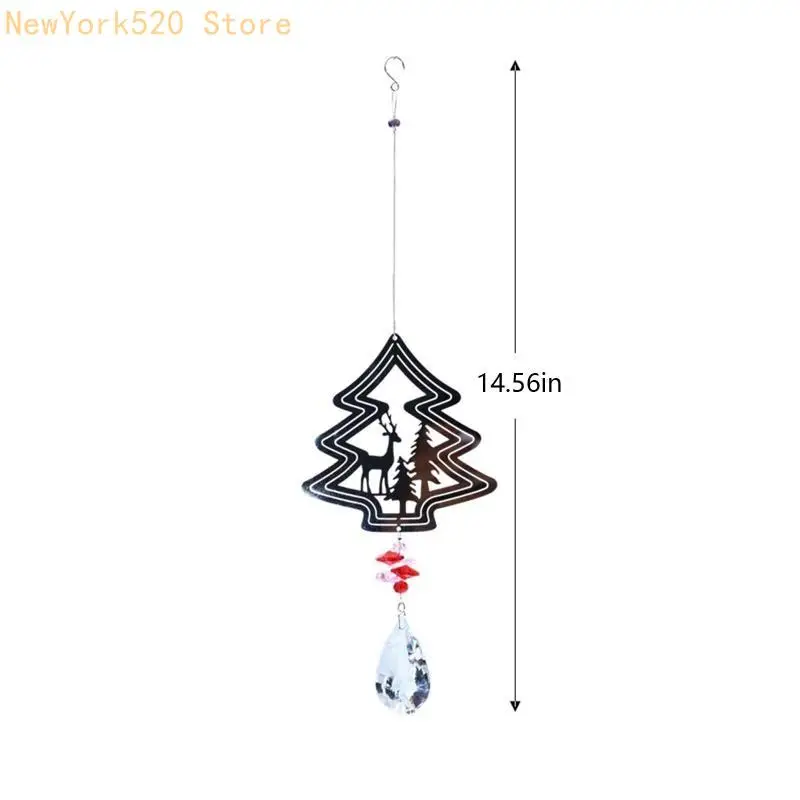 Crystal Garden for Butterfly Hummingbird Hanging Pendant Ornament Wind Chimes for Rainbow Maker Prisms Home D N84C