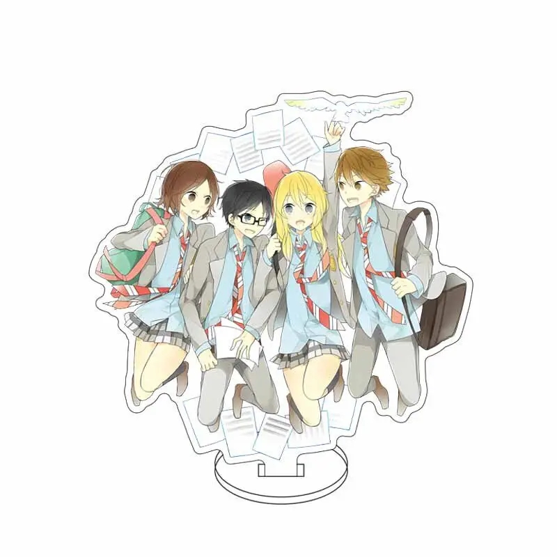 16CM Anime Acrylic Stand Your Lie in April Arima Kōsei Miyazono Kaori Sawabe Tsubaki Watari Ryōta Cos Figure Ornaments Gifts - view 6