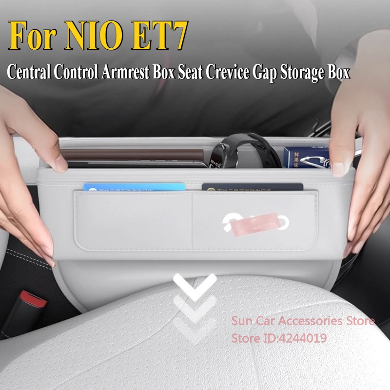 

Для NIO ET7 2024, подлокотник с центральным управлением, ящик для хранения щелей сиденья, модифицированные аксессуары для салона автомобиля