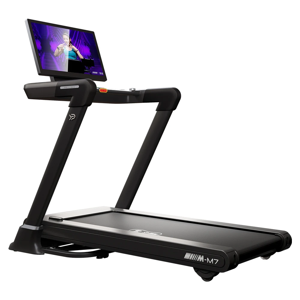 جهاز المشي التجاري شبه الخفيف عالي الدقة، جهاز المشي المائل التجاري الجديد القابل للطي مع تطبيق FIT M7