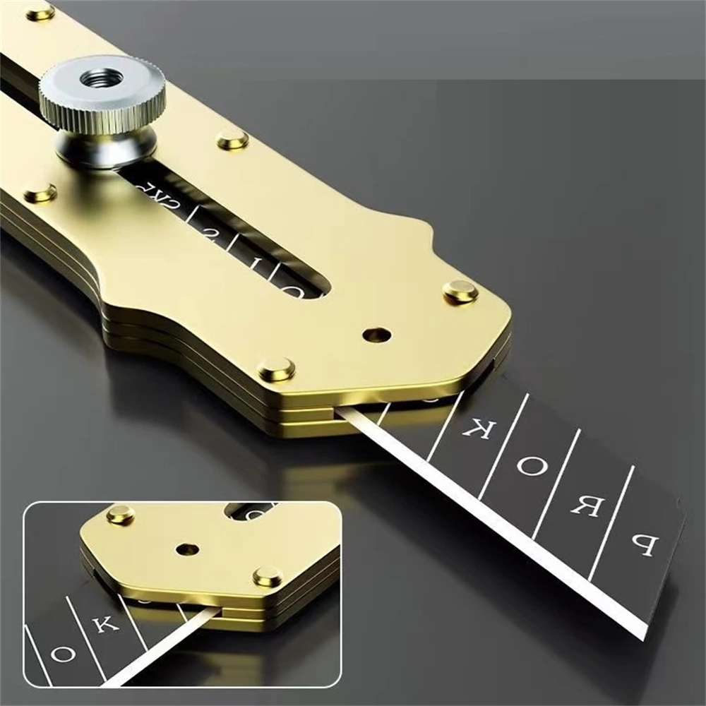 Couteau utilitaire rétractable en métal, couteau de poche en acier inoxydable, couteau de déballage d'art, couteau à lame SK5
