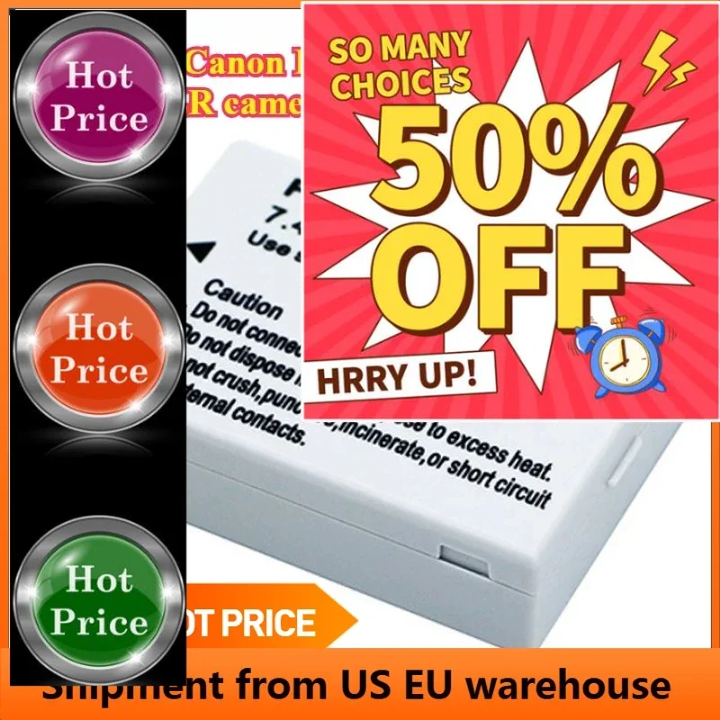

NEW1800mAh Rechargeable Battery LP-E8 Battery For Canon EOS Rebel T3i T2i T4i T5i 600D 550D 650D 700D Kiss X5 X6 X7 2/3/4PCS