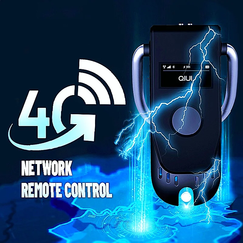 Smart Chastity Lock Key Holder With App Remote Control Electric Shock Cock Cage Chastity Belt Sex Toys For Men Slave Play