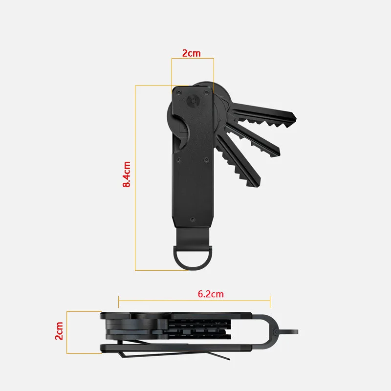 Car Key Pouch Bag Case Wallet Holder Chain Key Wallet Ring Collector Housekeeper Pocket Key Organizer Smart Keychain