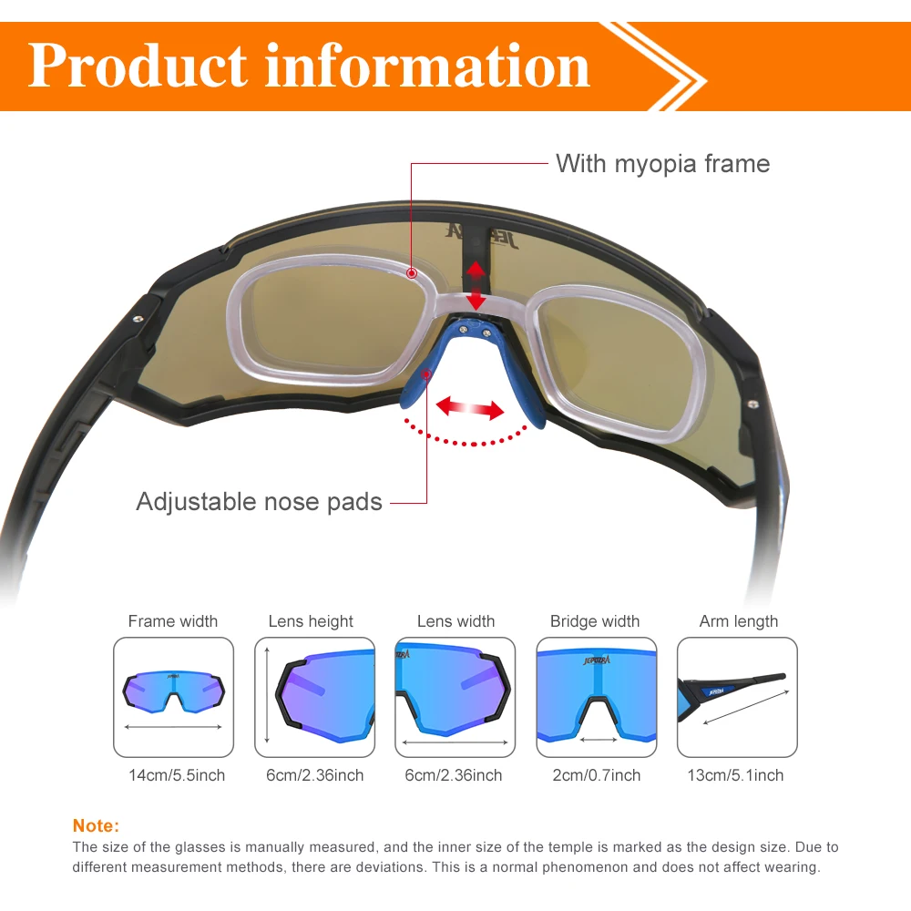 JEPOZRA-Unisex Polarized Cycling Sunglasses, MTB Glasses, UV400 Protection, Ultra-light, Bicycle Eyewear, Fishing Equipment