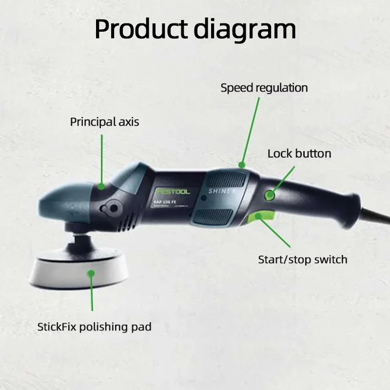 FESTOOL Polishing Machine RAP150-14FE/21 Rotary Festool Polishing Machine Car Polishing Machine