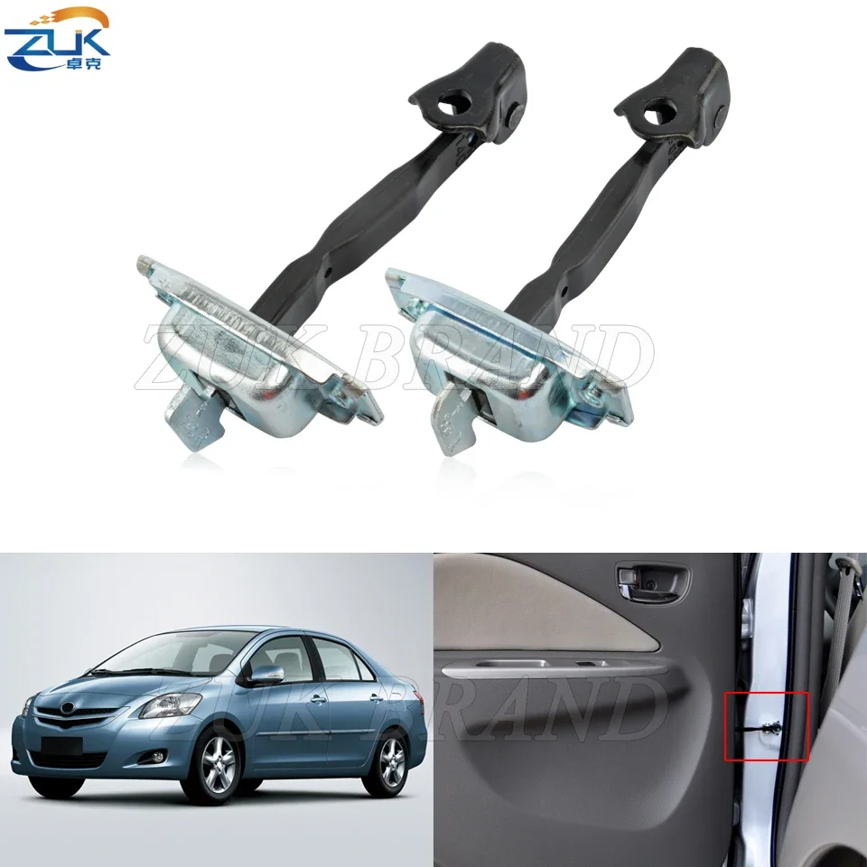 Front Rear Left Right Car Door Stopper Checker Door-Check Strap Hinge Arm For TOYOTA VIOS YARIS Sedan NCP92 NCP93 2008-2013