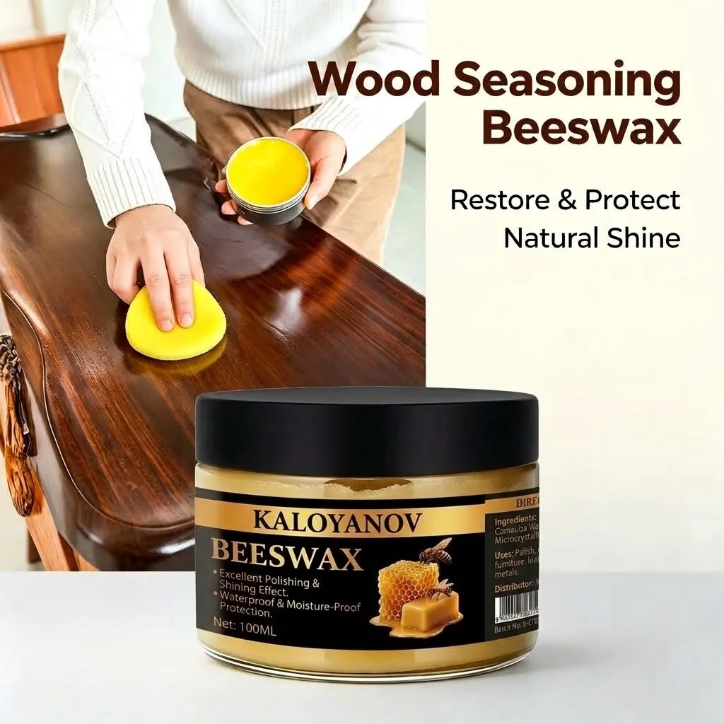 Wood Care Wax Solid Wood Furniture Polishing Seasoning Beeswax Polisher Waterproof Furniture Care Maintenance Beeswax