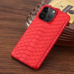 100% Genuine python Leather Phone Case For iPhone 17 16 15 11 12 13 14 Pro Max 17Pro 16Pro Air Luxury Snakeskins Back Cover