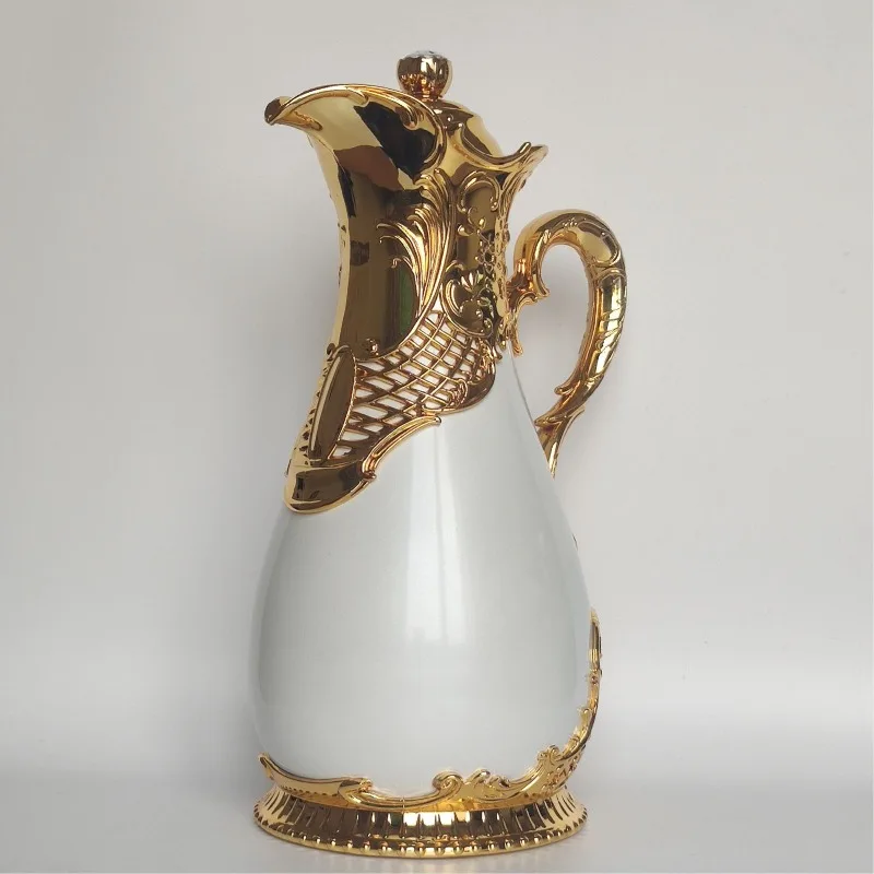2026 New Arabian Vacuum Flask 500ml Middle Eastern Style Restaurant Home Glass Liner Hot Water Kettle 24 Hours Thermos Bottle