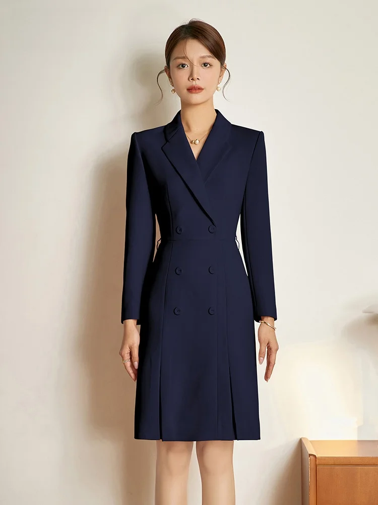 

Элегантный профессиональный женский костюм для работы весна-осень, офисная униформа, высококачественный комплект для продаж, деловой стиль