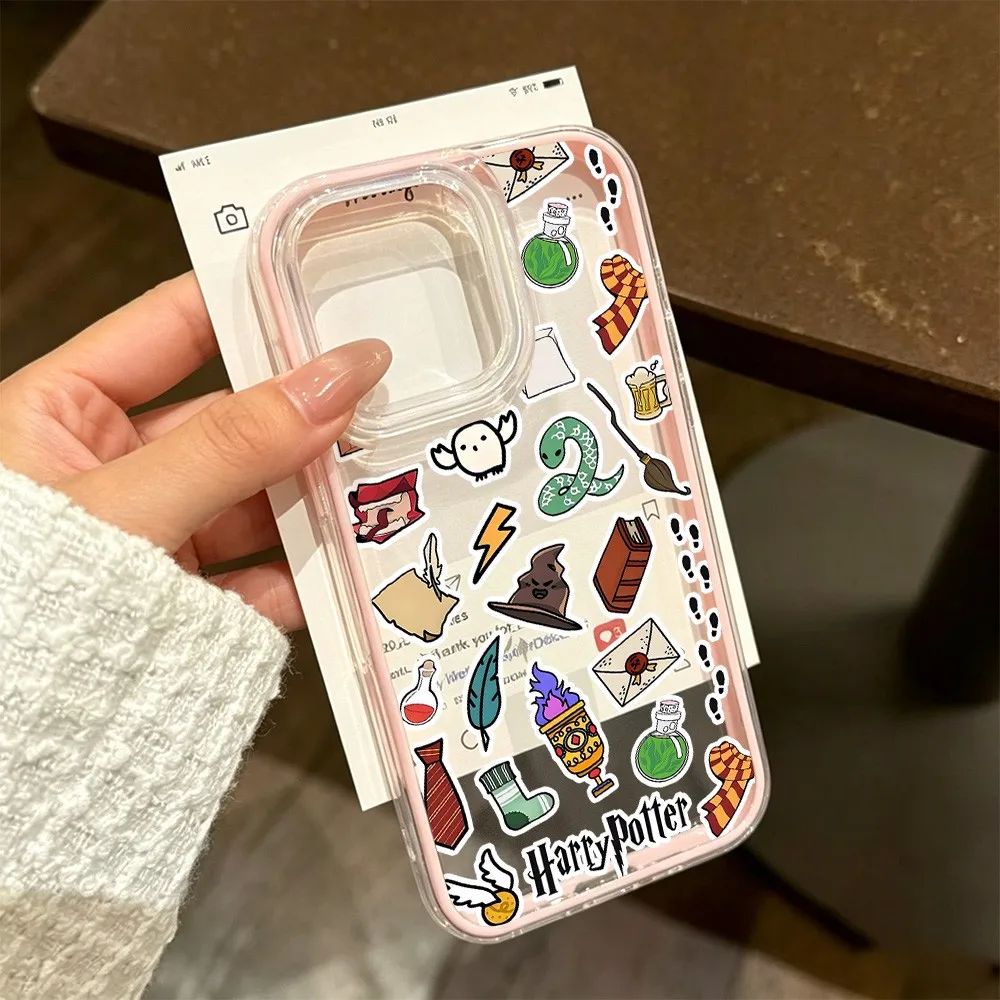 Art Potters Wand Harries Phone Case For iPhone 18 17 16 15 14 13 12 11 Pro Max Plus Air Luxury Transparent Clear Shockproof - view 4